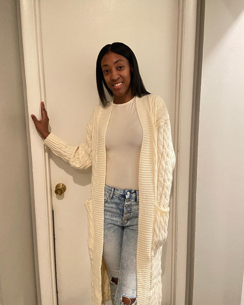 Nude Long Cardigan