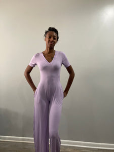 Purple jumpsuit